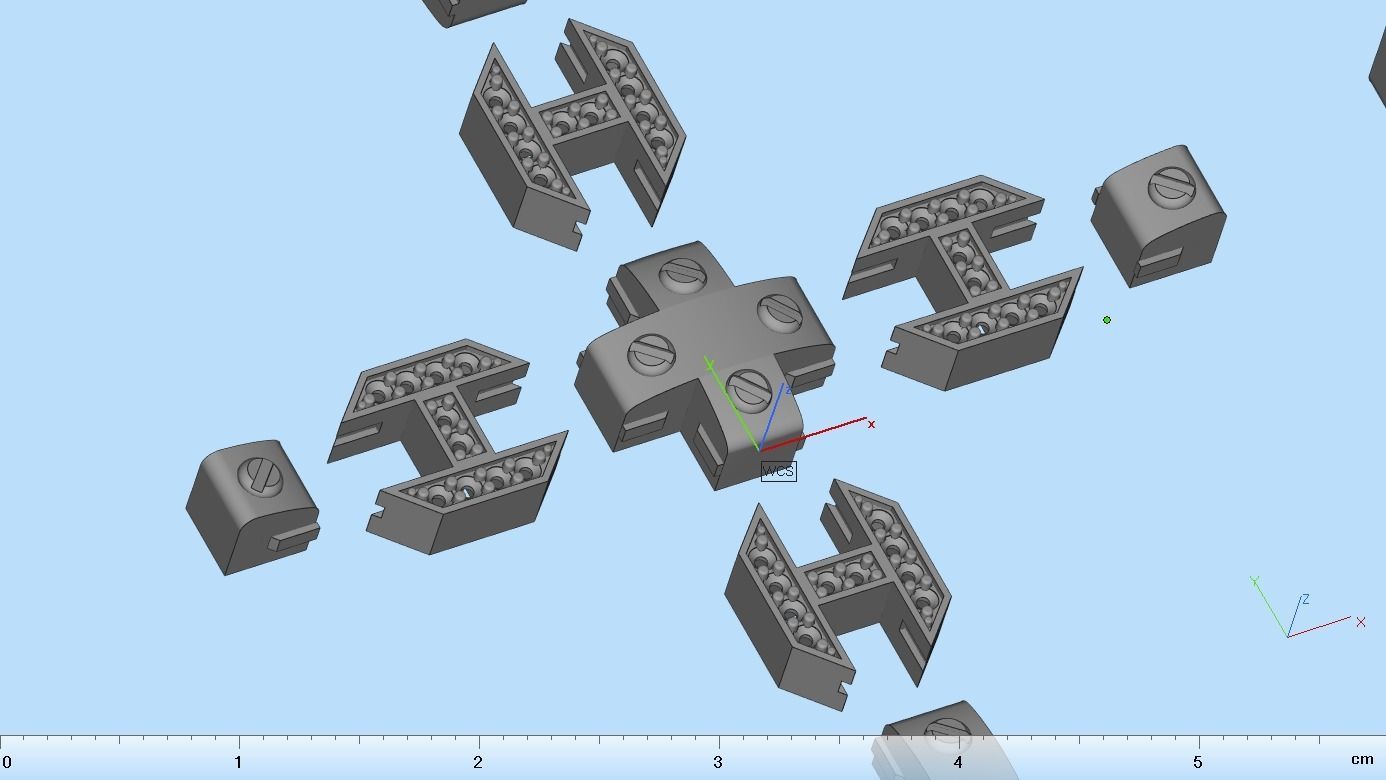 Pendant Cross with Diamonds N19 3D print model_24
