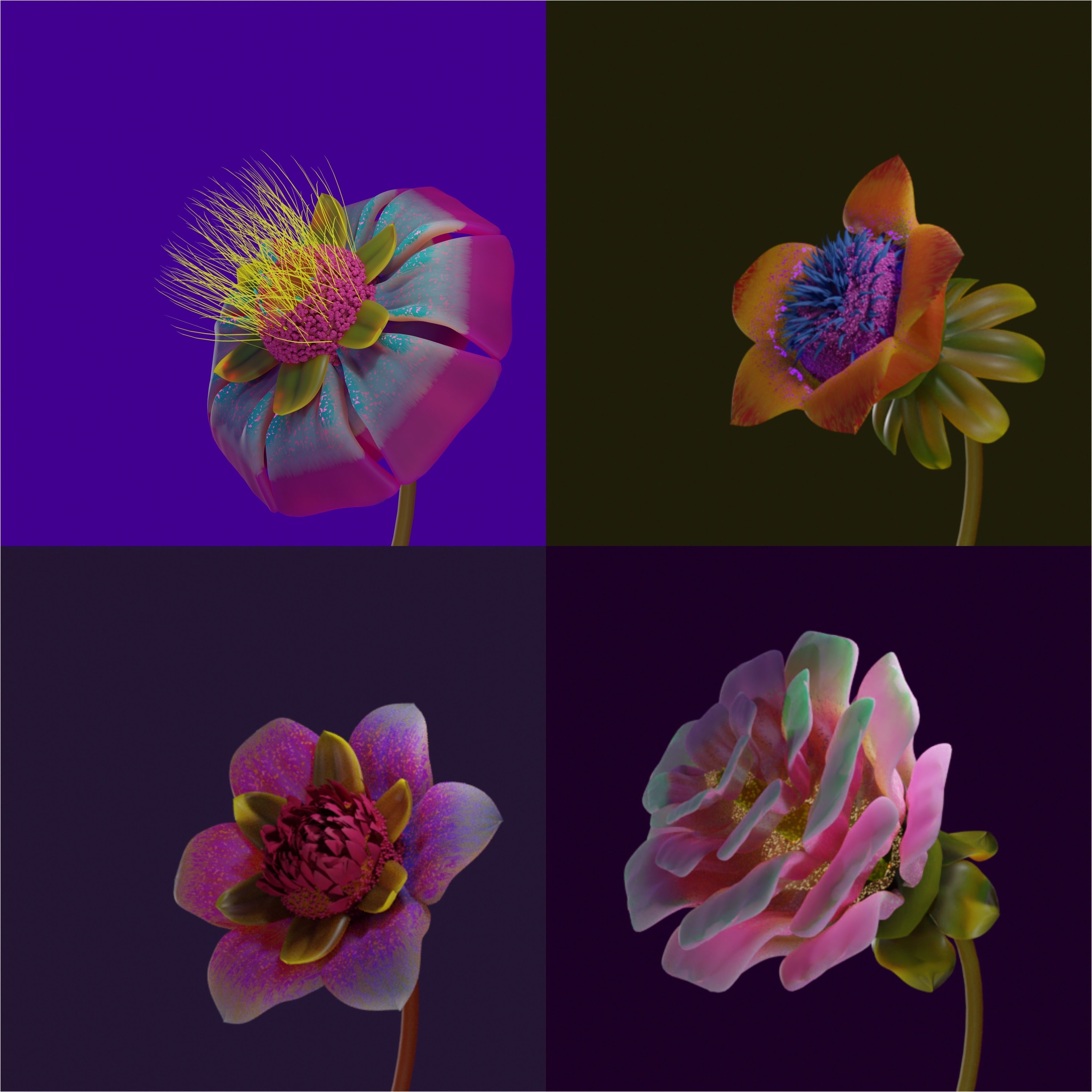 FLOWER CREATOR  3D model_4
