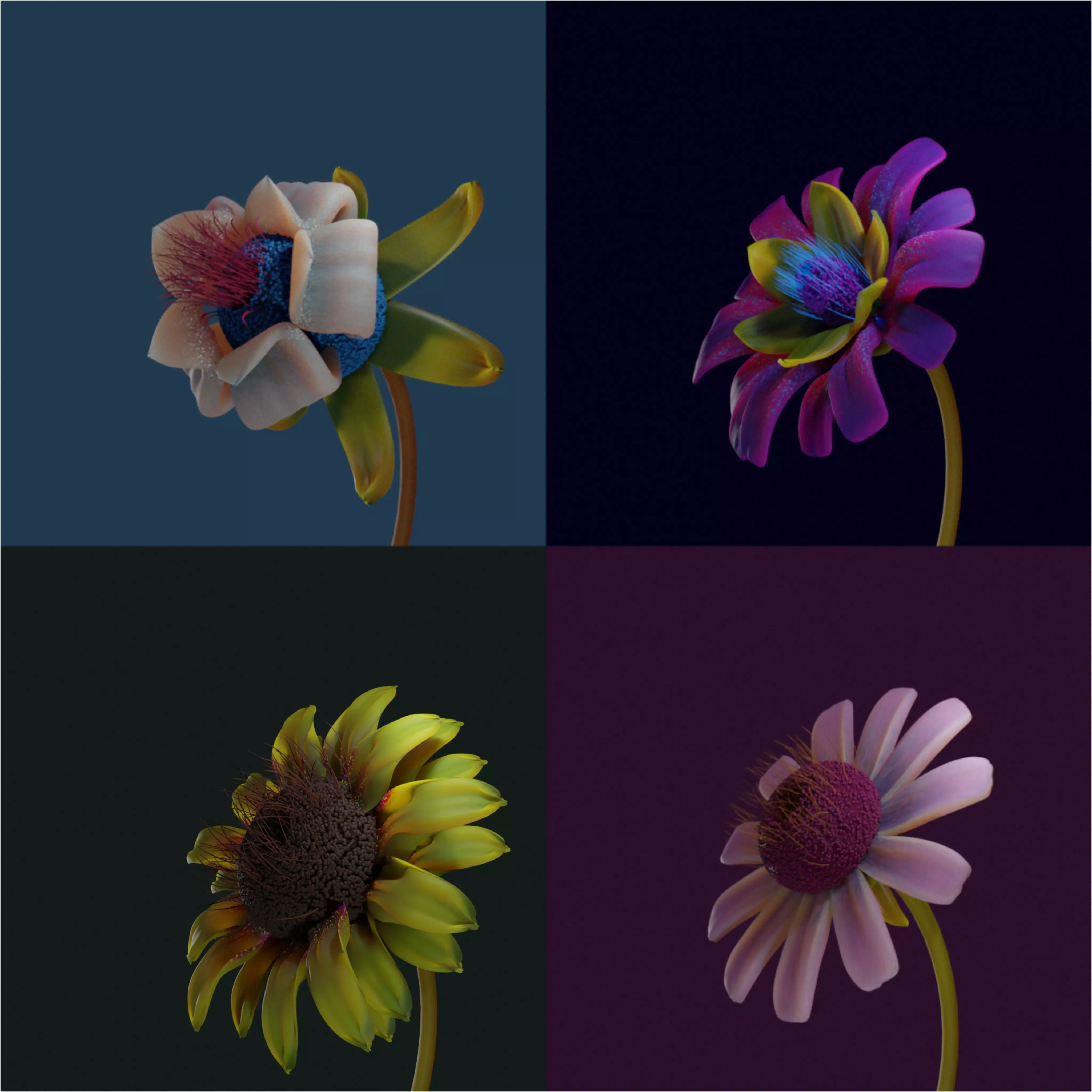 FLOWER CREATOR  3D model_0