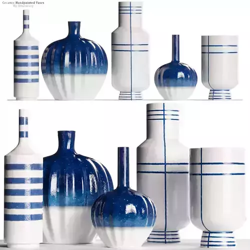 Tunise Blue and White Vases
