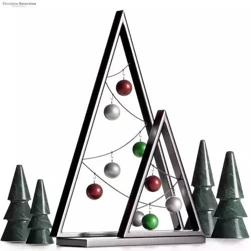 Double A frame Christmas Decoration