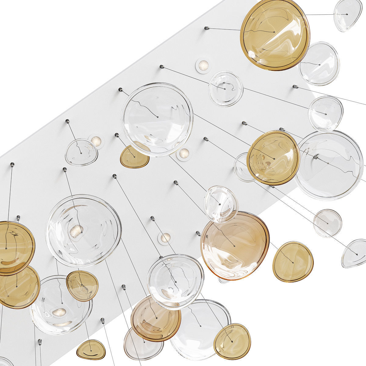 Chandelier drop 3D model_2