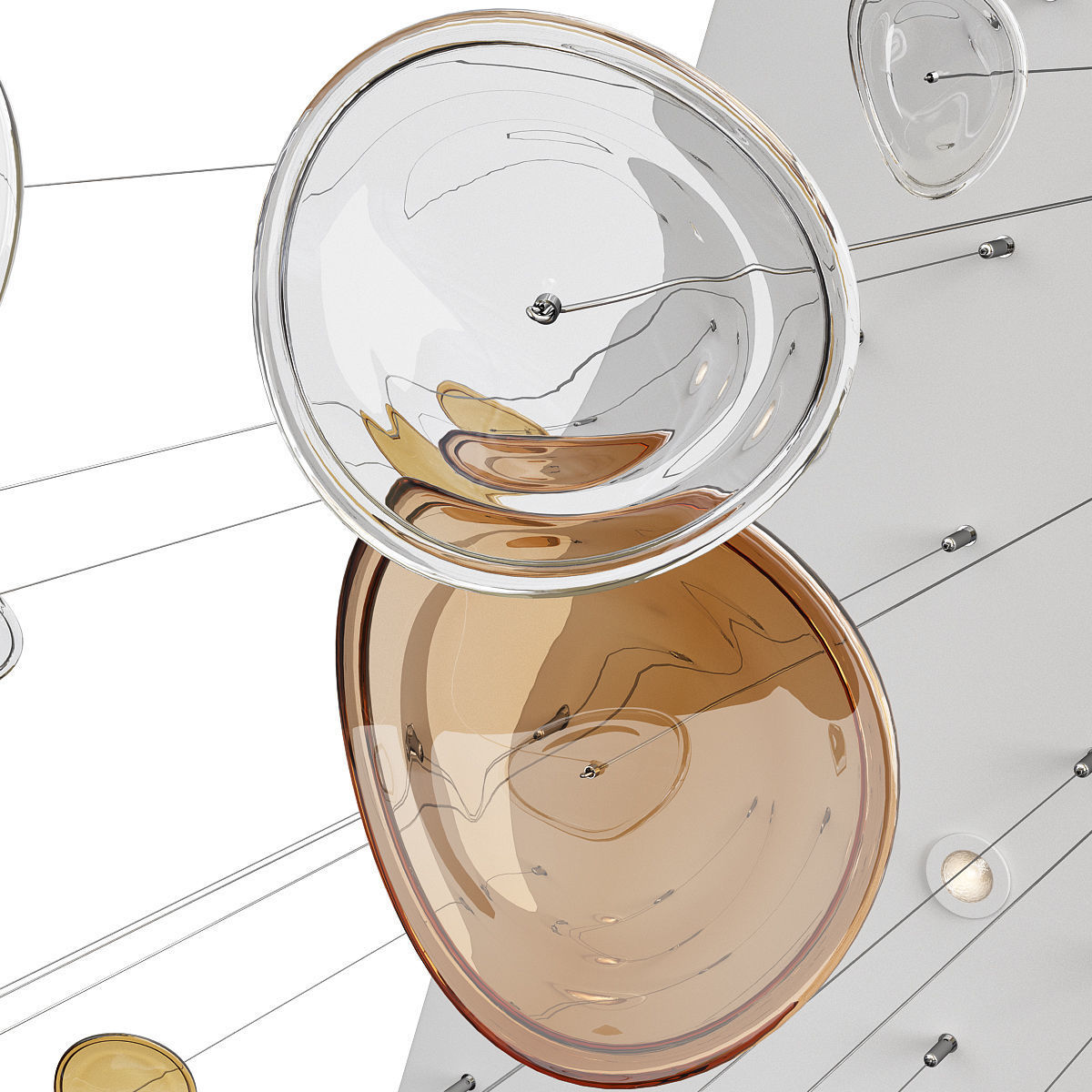 Chandelier drop 3D model_4