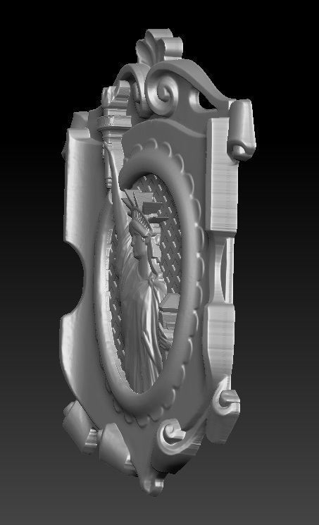 Statue of Libery Relief 3D model_3