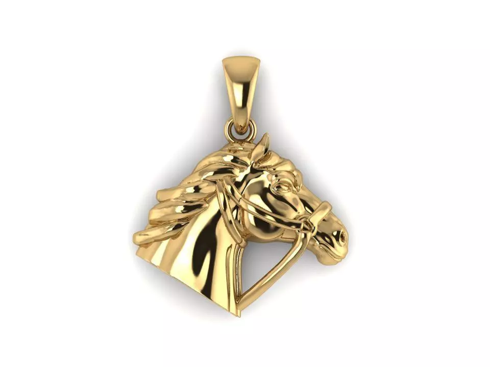 HORSE PENDANT 3D print model_0