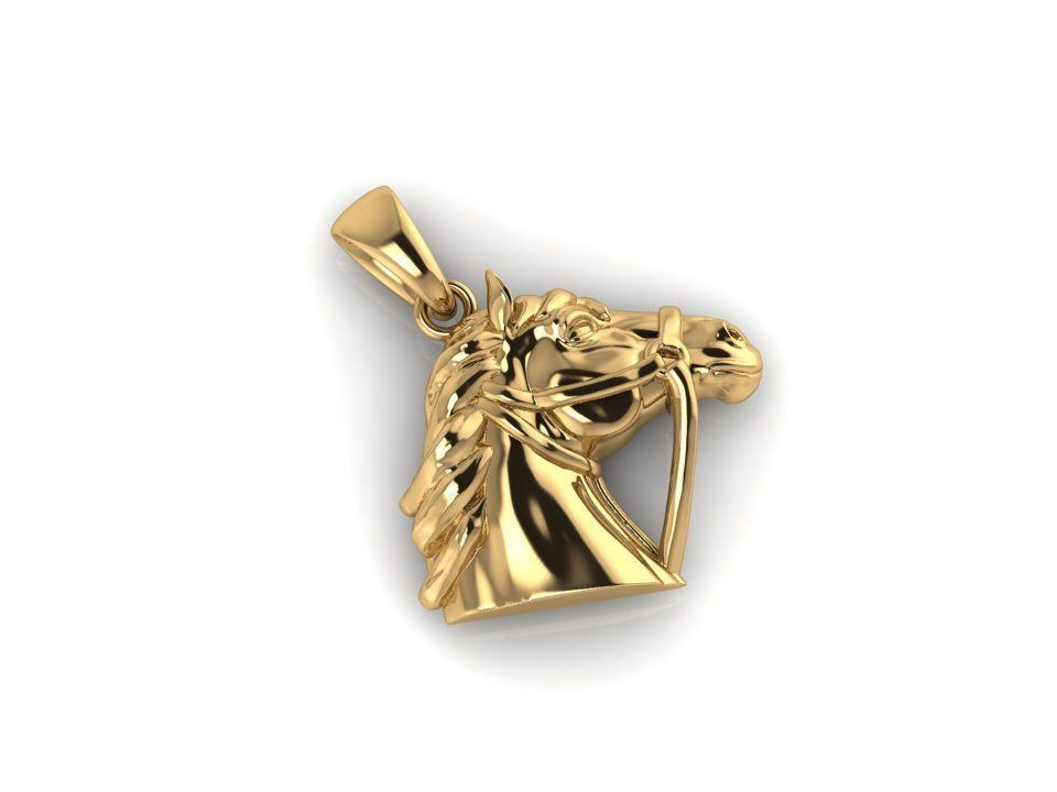 HORSE PENDANT 3D print model_1