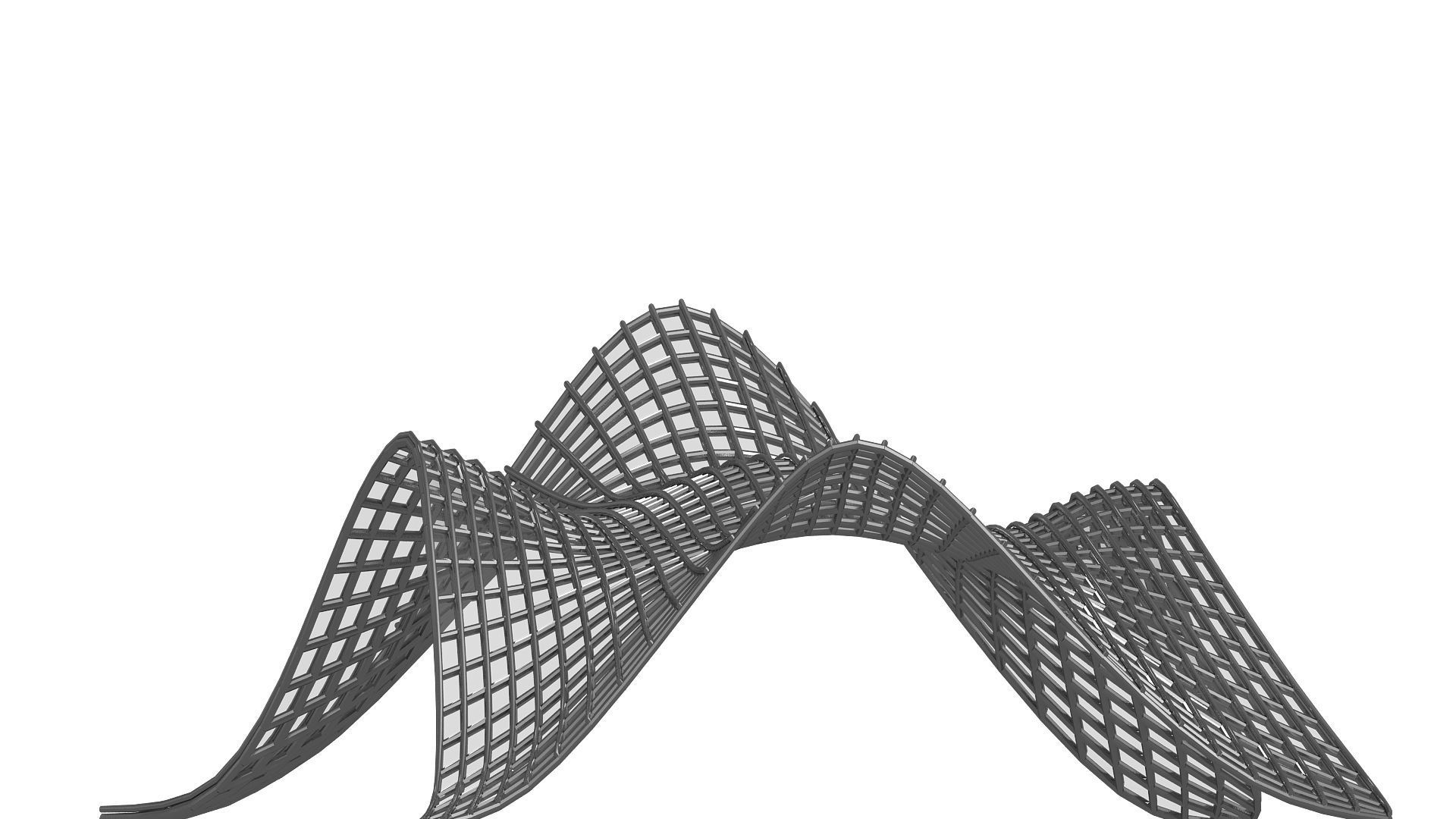 0002 - Shaded Parametric Pergola 3D model_5