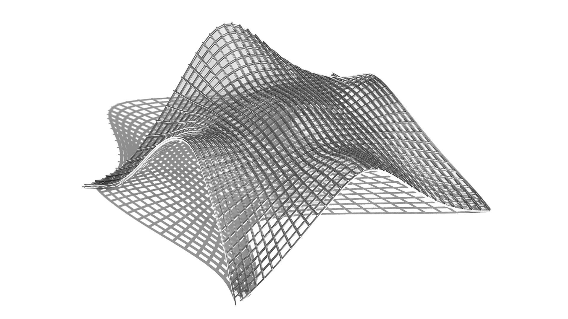 0002 - Shaded Parametric Pergola 3D model_1