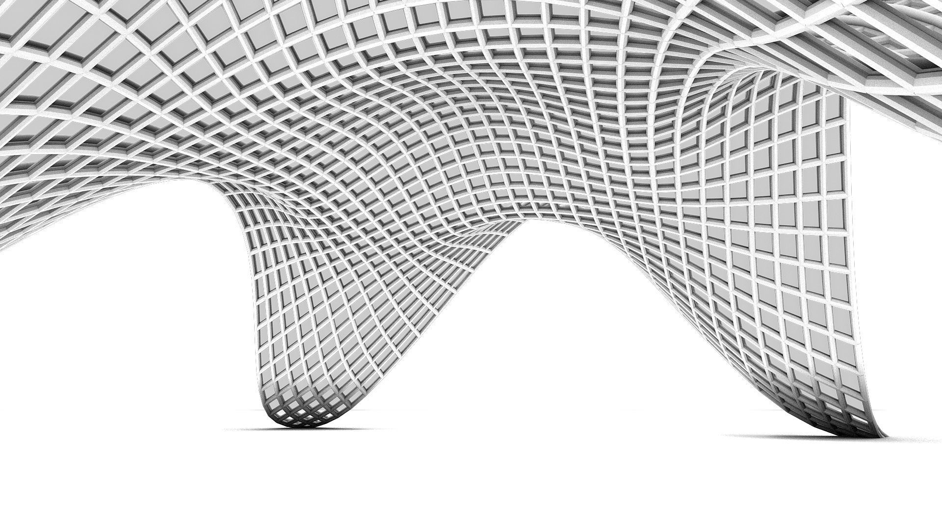 0002 - Shaded Parametric Pergola 3D model_13