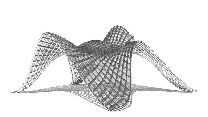 0002 - Shaded Parametric Pergola