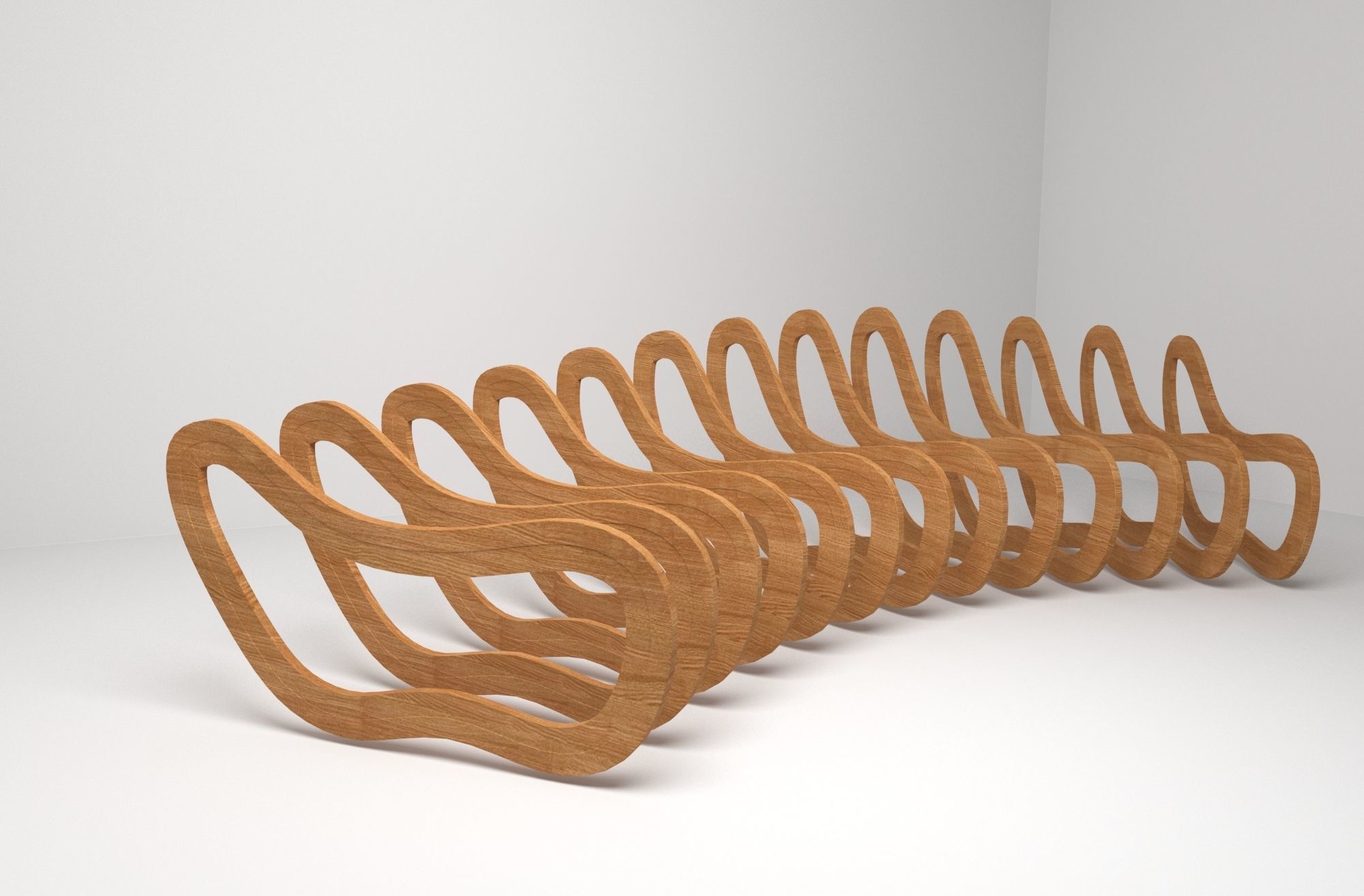 0003 - Bench Parametric 3D model_4
