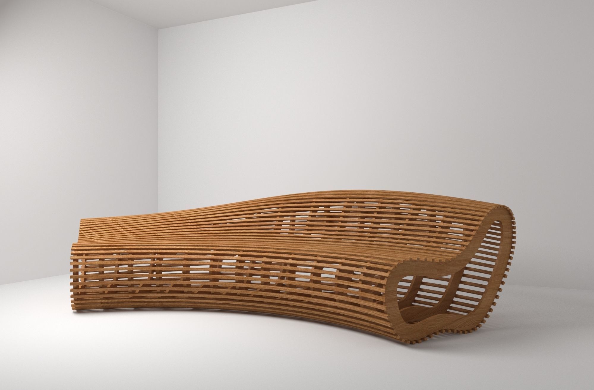 0003 - Bench Parametric 3D model_1