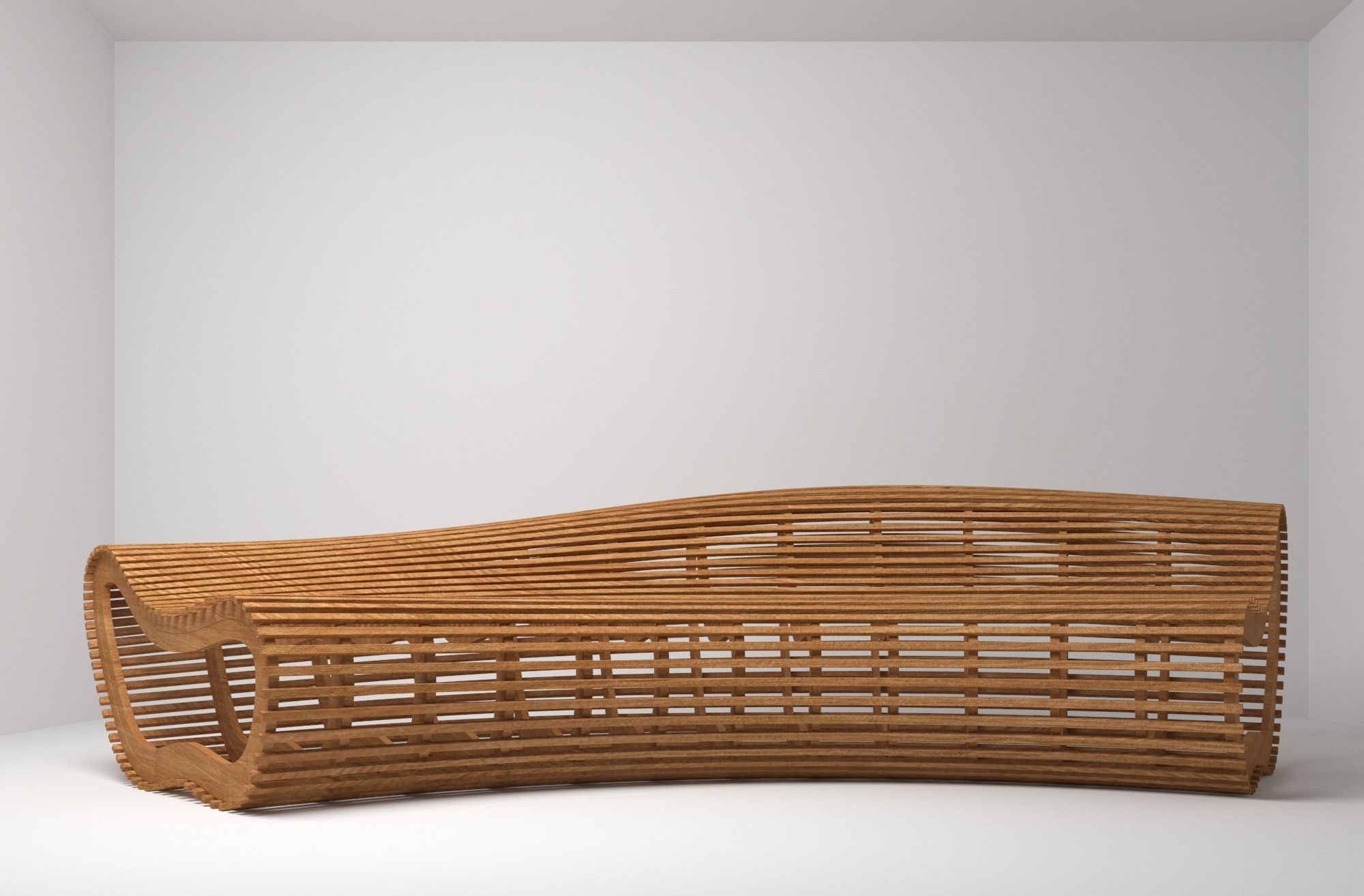 0003 - Bench Parametric 3D model_2