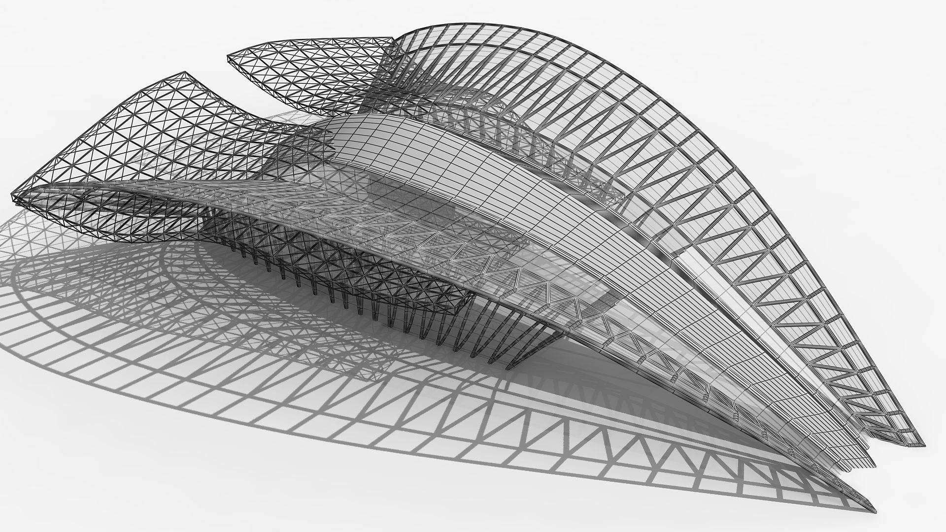 0004 - Parametric Shaded Station Structure 3D model_7