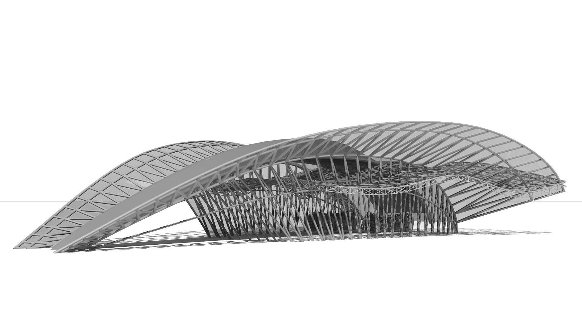 0004 - Parametric Shaded Station Structure 3D model_2
