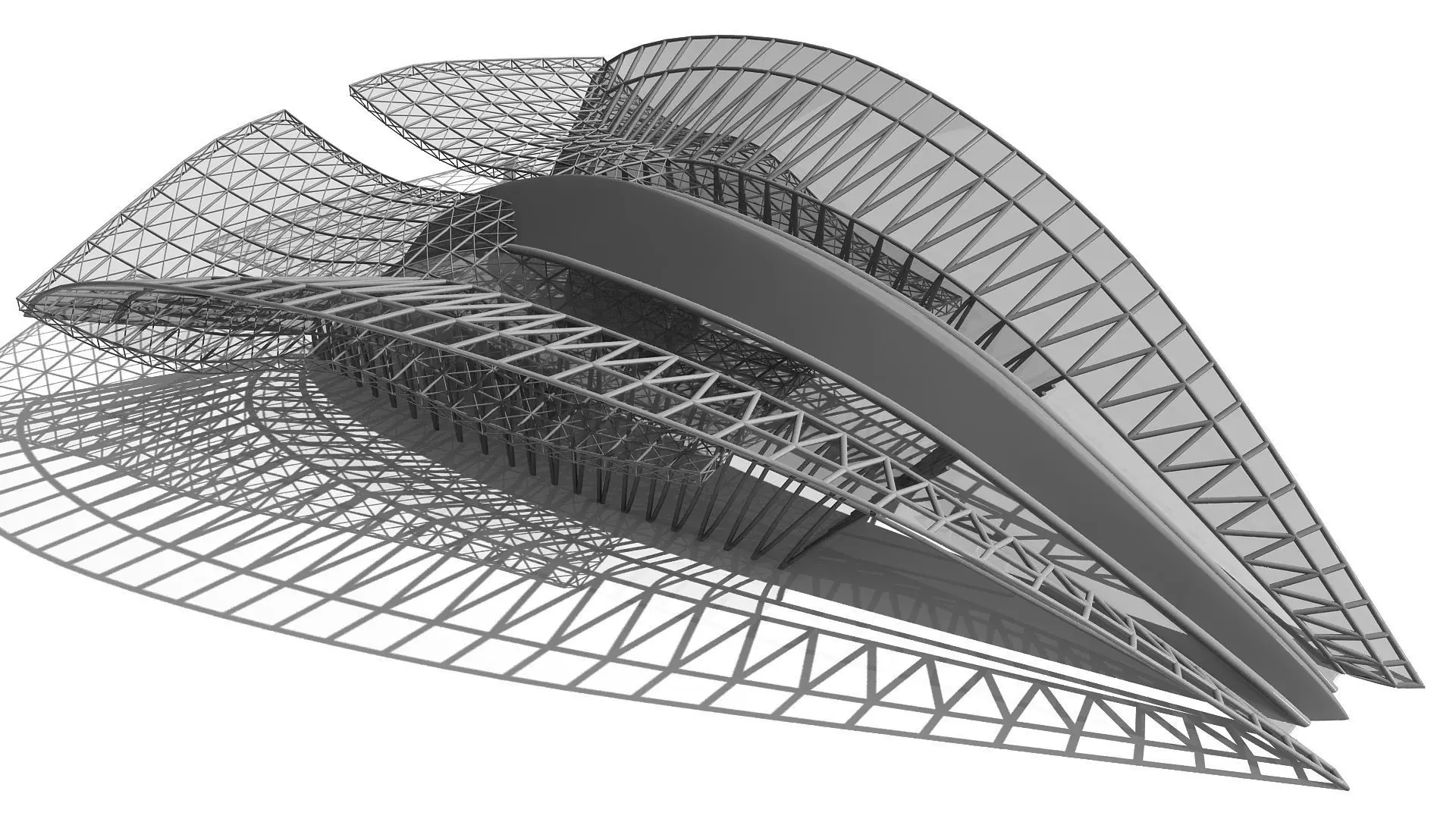 0004 - Parametric Shaded Station Structure 3D model_0