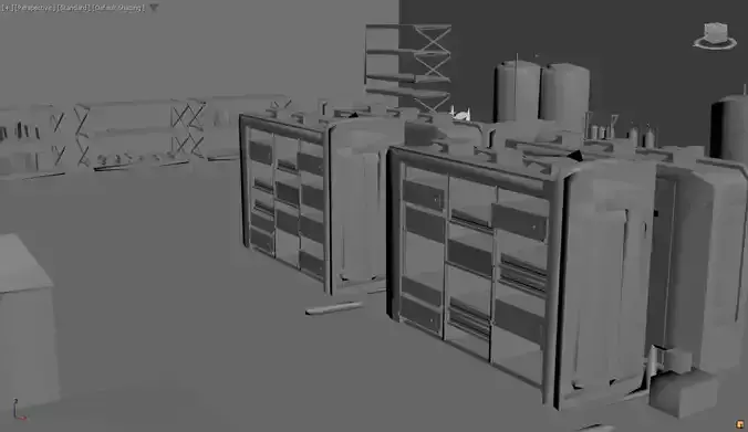 Sci-fi Lab- laboratory- interior 3D