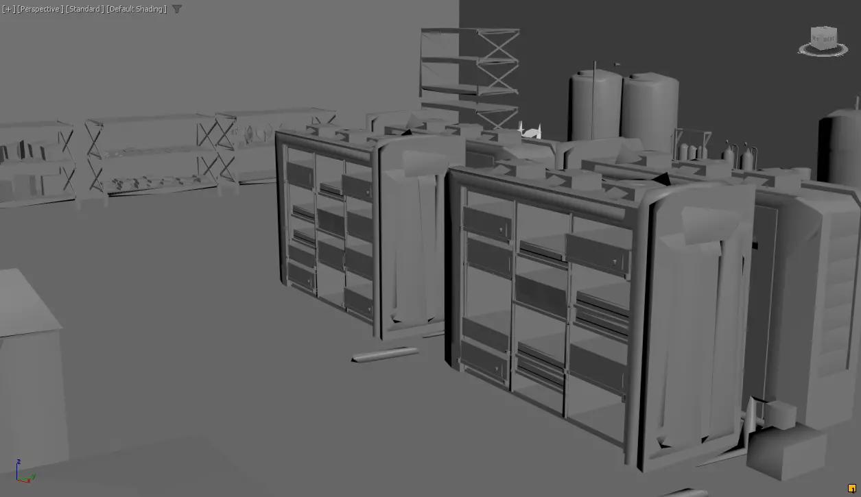 Sci-fi Lab- laboratory- interior 3D 3D model_0