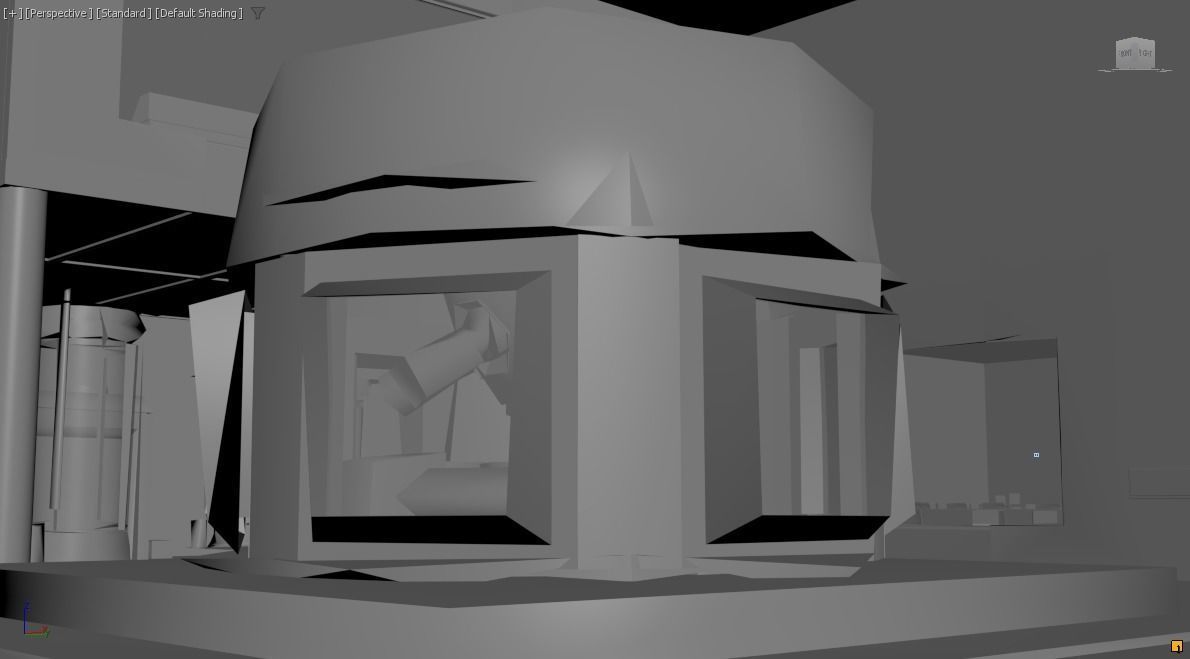 Sci-fi Lab- laboratory- interior 3D 3D model_2