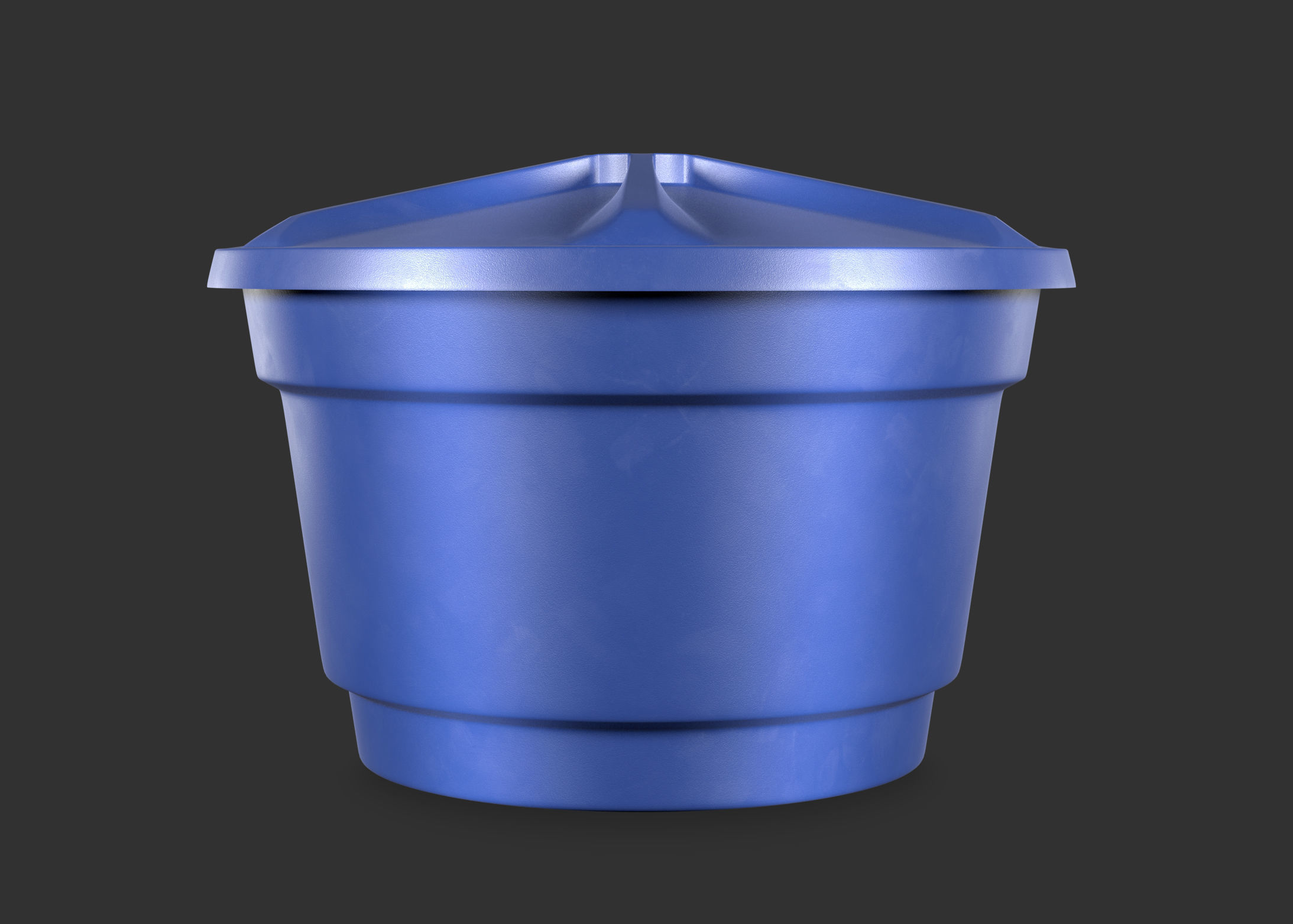 Water Tank Low-poly 3D model_1