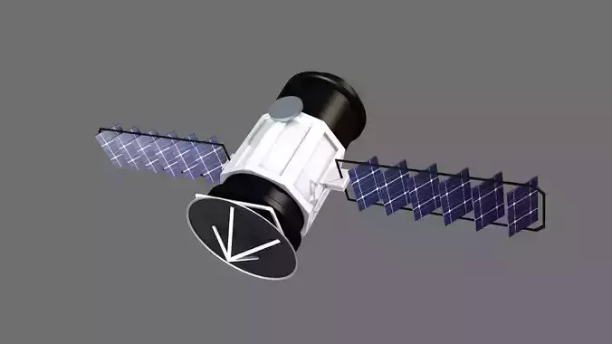 Lowpoly satellite