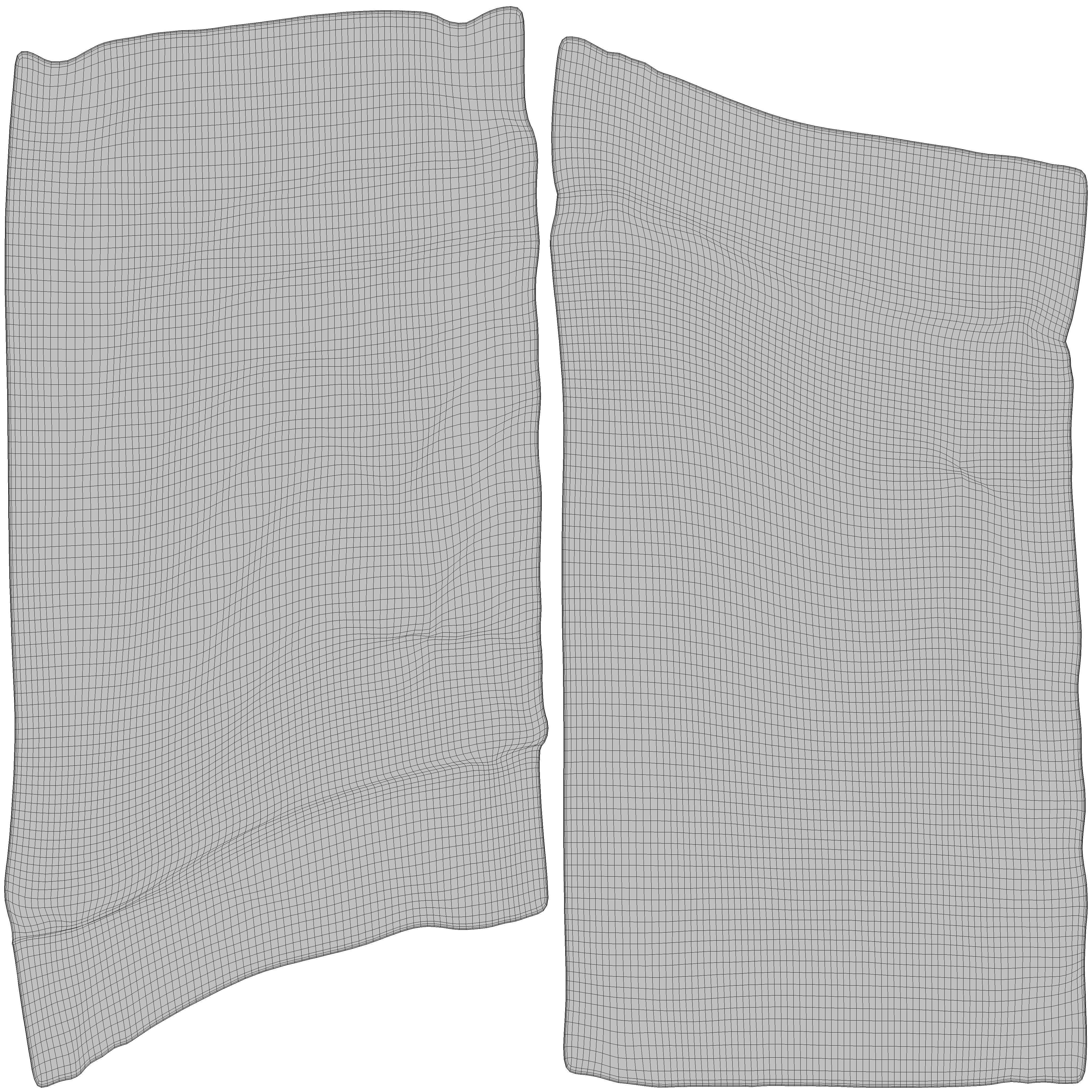 Bed PBR with blanket 3D model_16