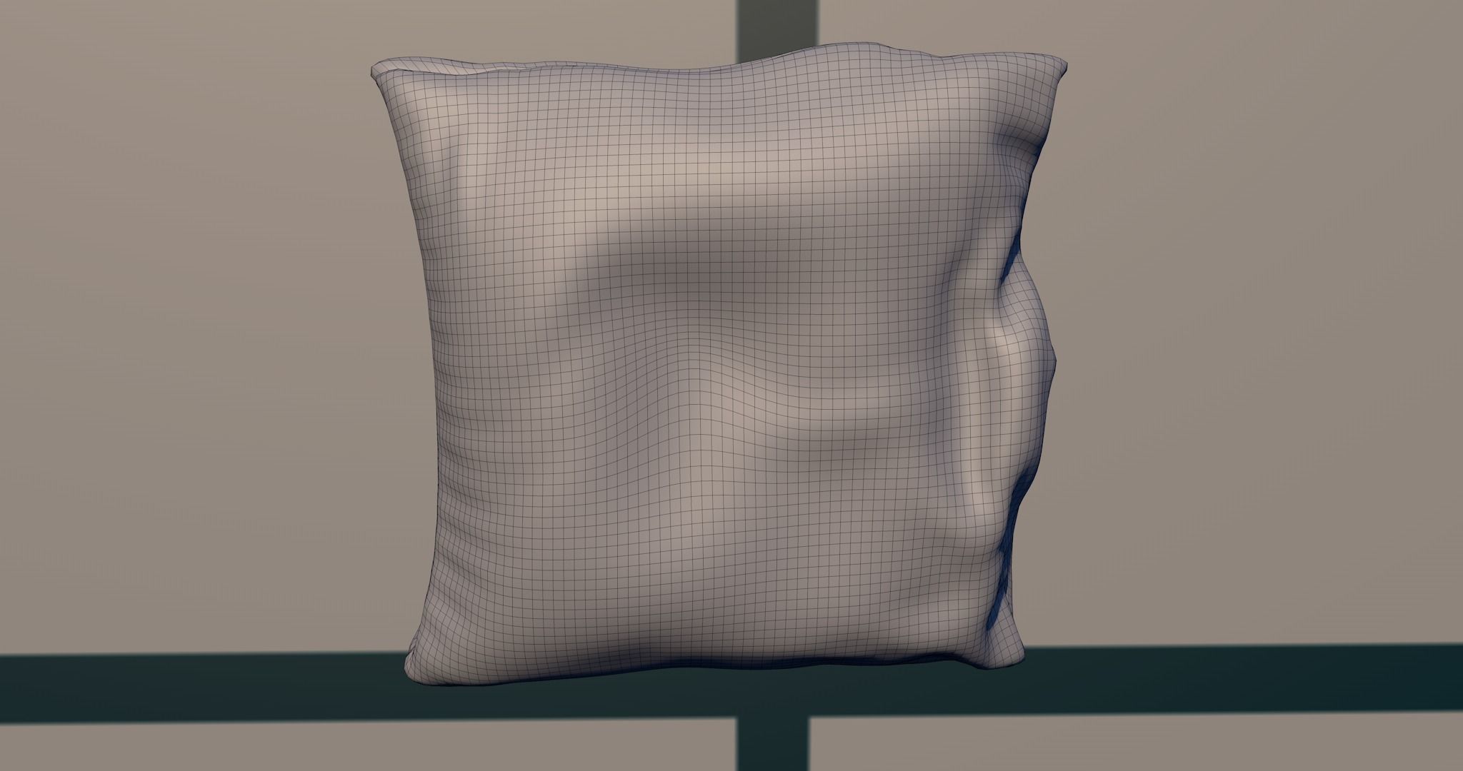 Bed PBR with blanket 3D model_12