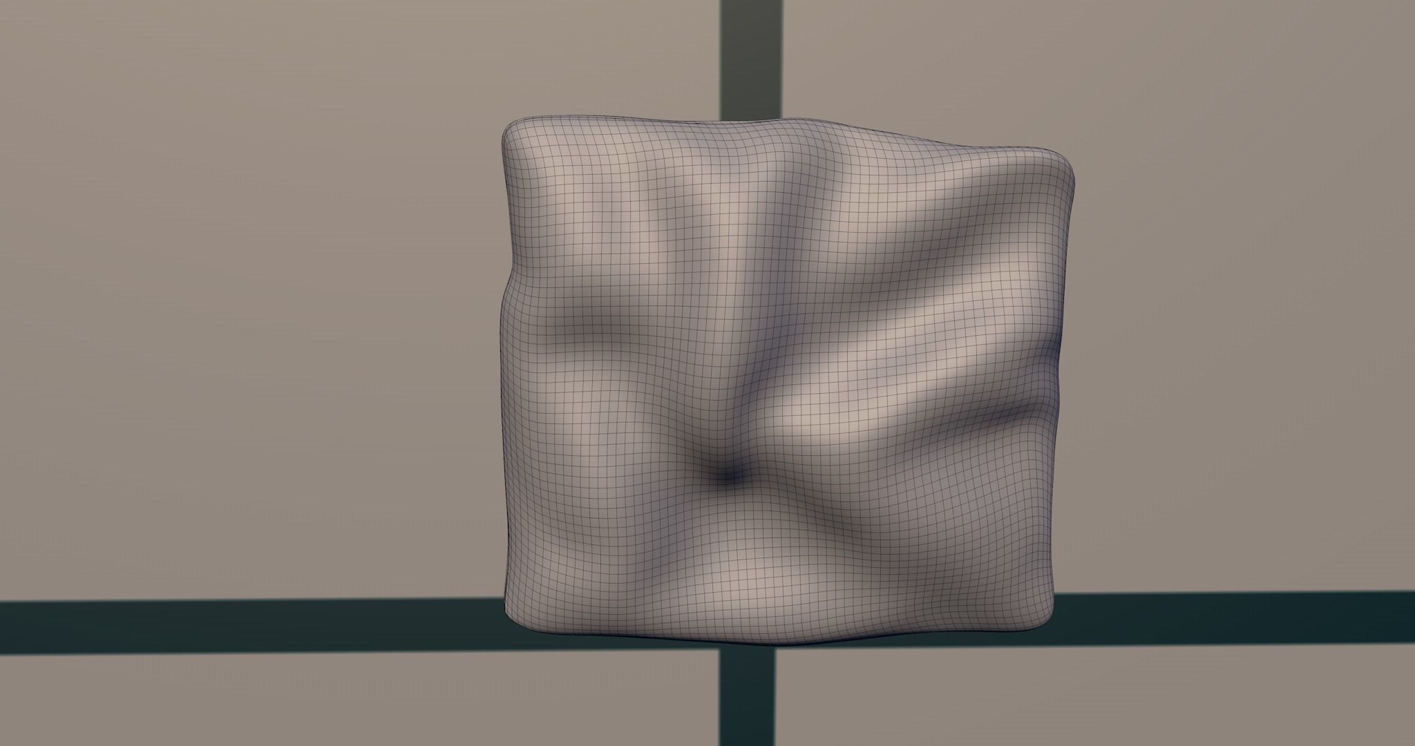 Bed PBR with blanket 3D model_14