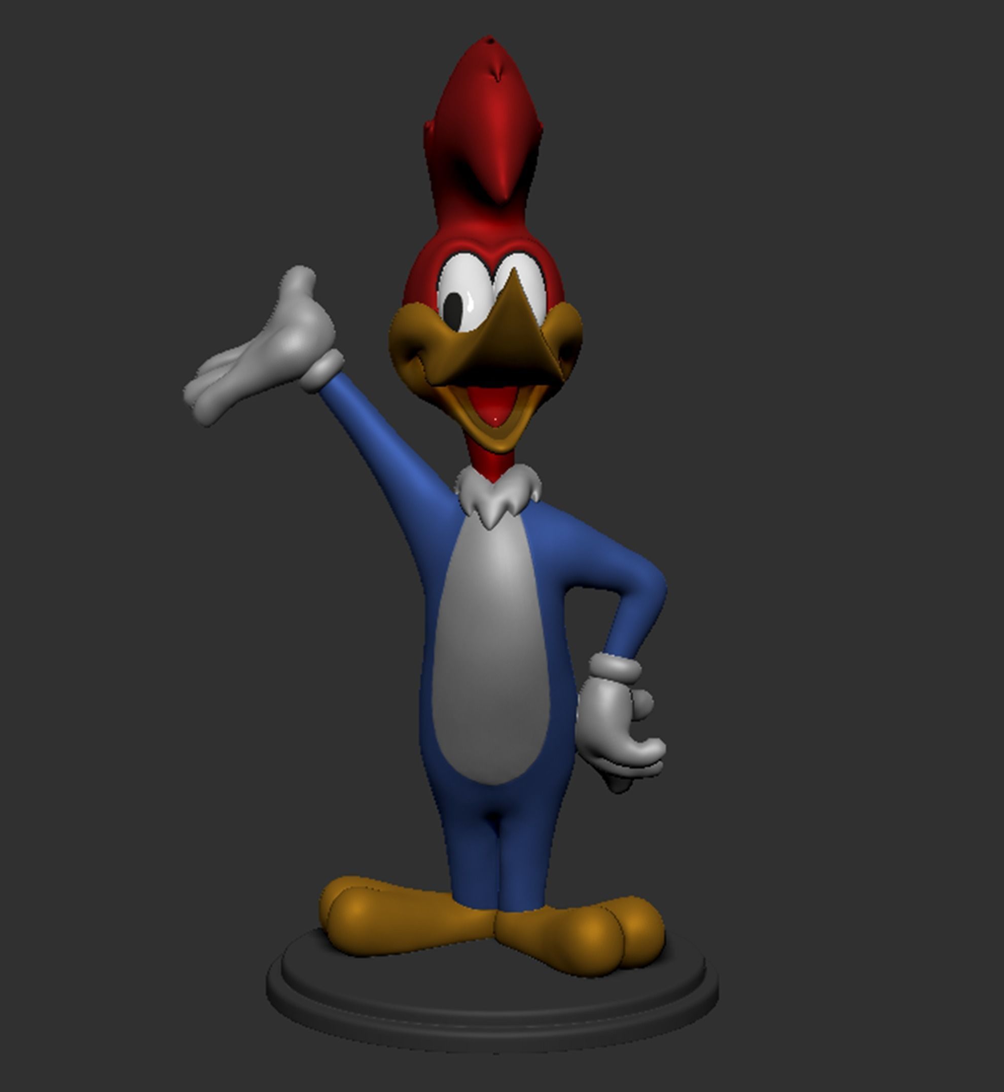 Woody Woodpecker 3D print model_17