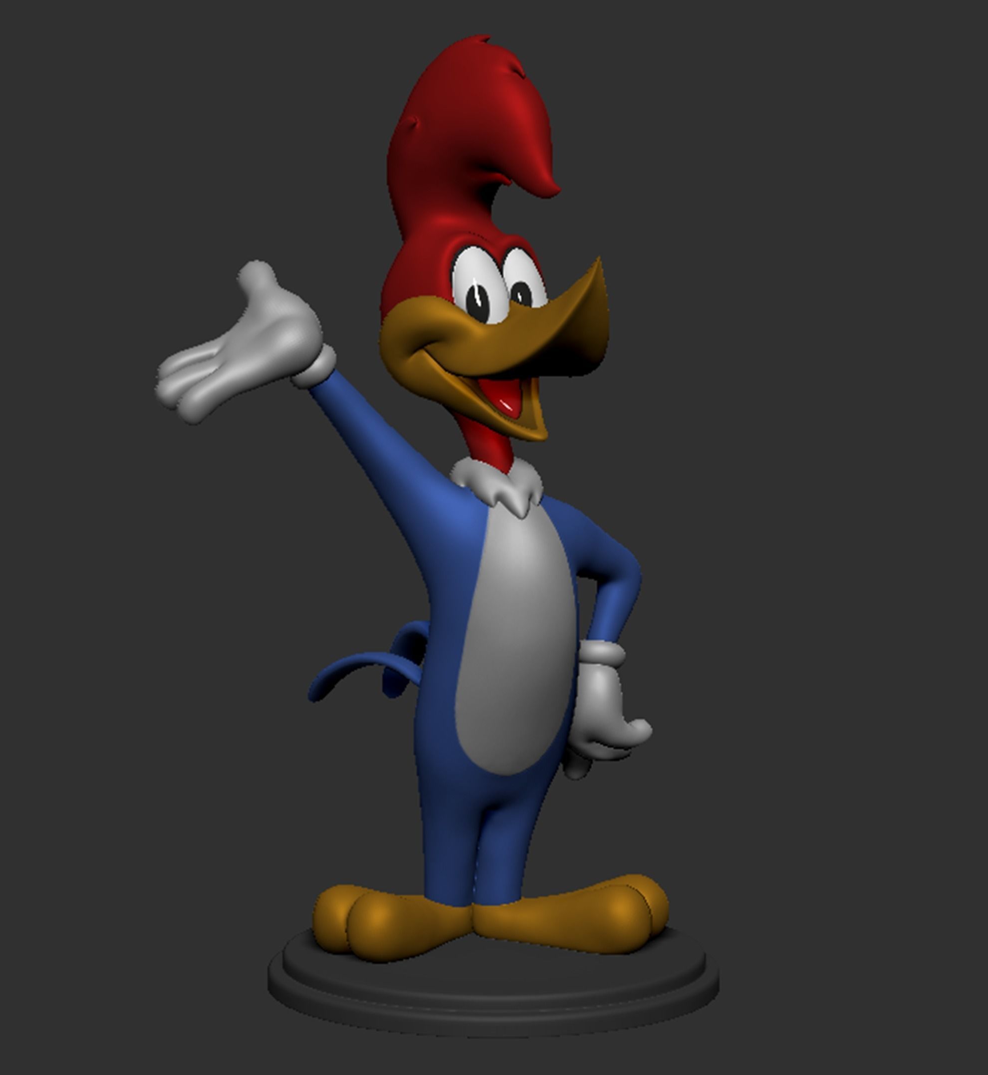 Woody Woodpecker 3D print model_9