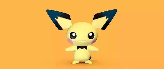 Pichu - 3D print pikachu