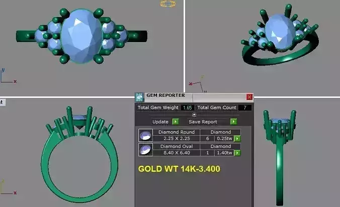 oval engagement ring