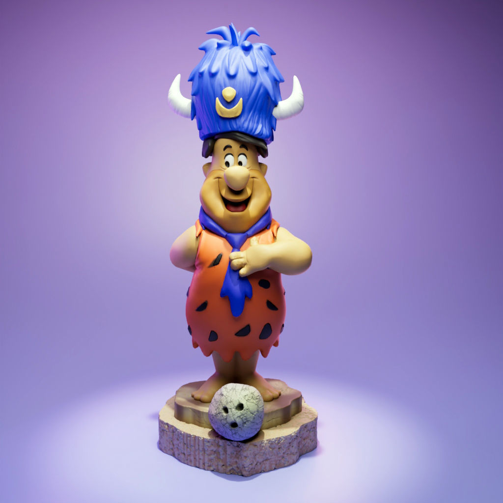 Fred Flintstone and your Loyal Order of Water Buffaloes 3D print model_1