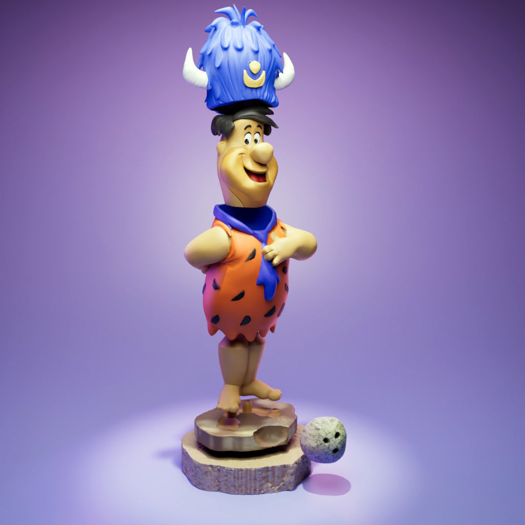 Fred Flintstone and your Loyal Order of Water Buffaloes 3D print model_5