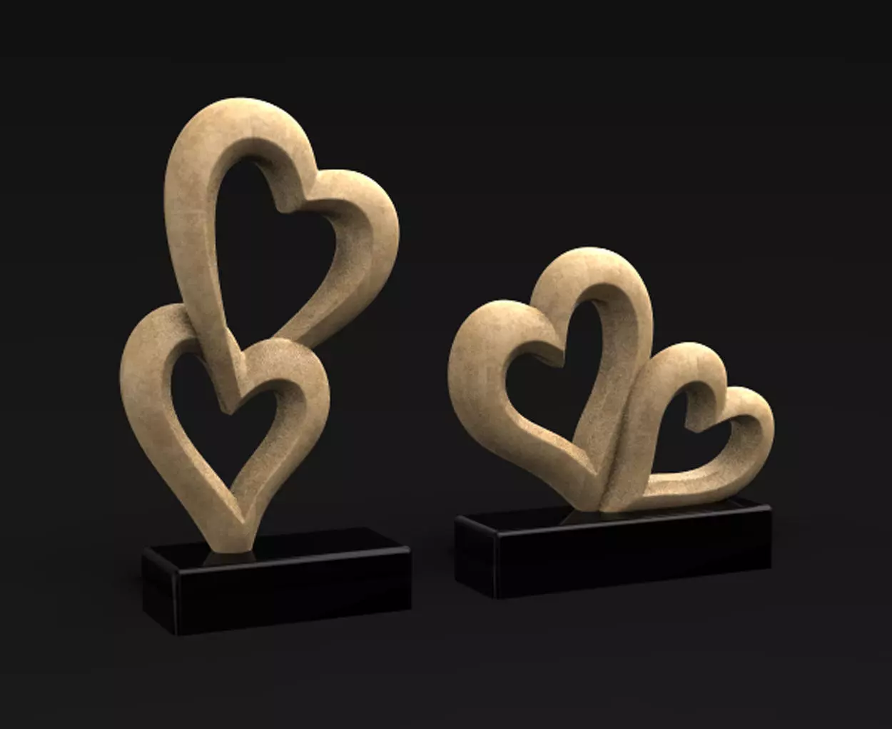 Love heart Free 3D model