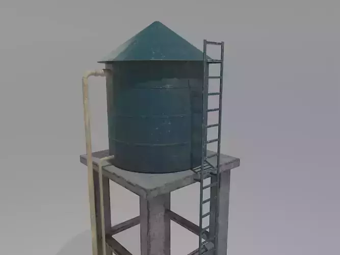 Water Tank - Low Poly