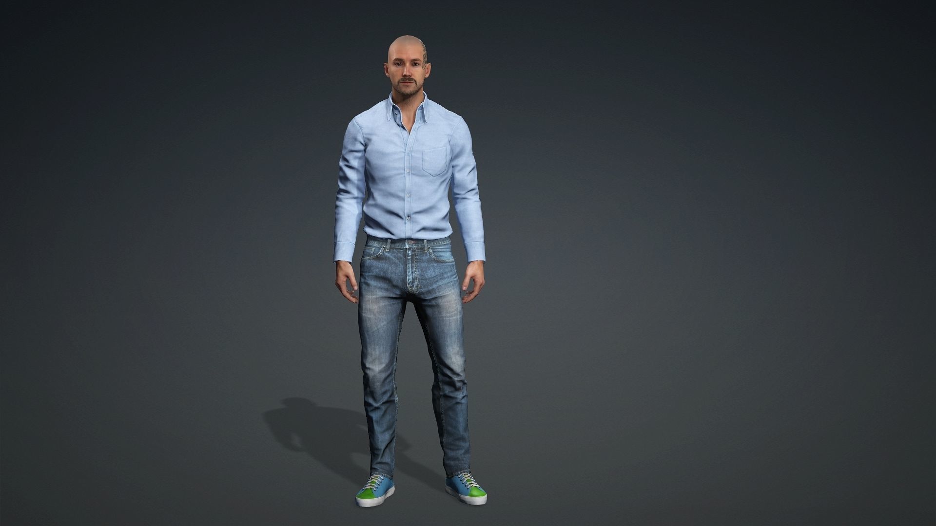Hans Realistic Human  3D model_1