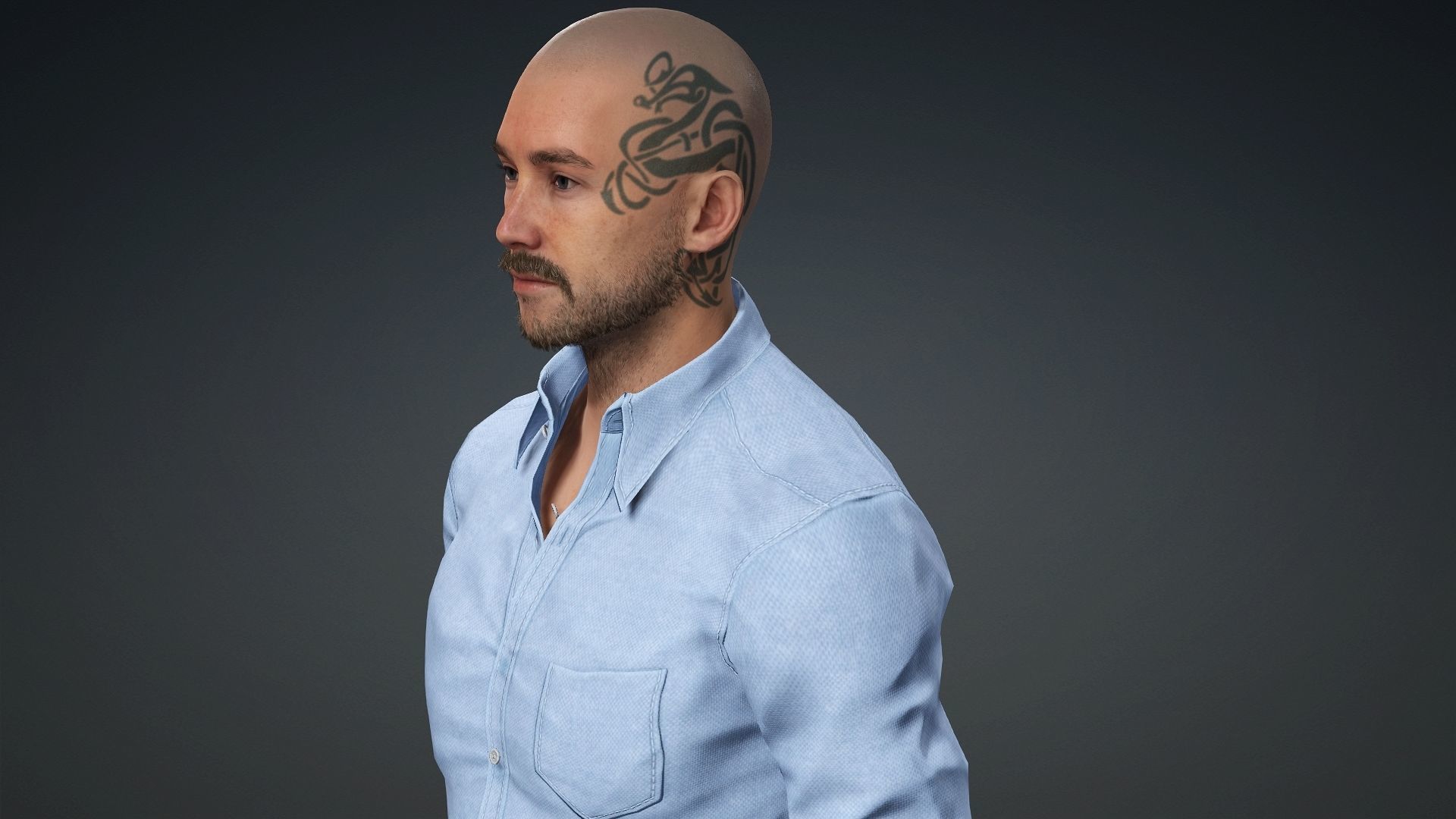 Hans Realistic Human  3D model_3