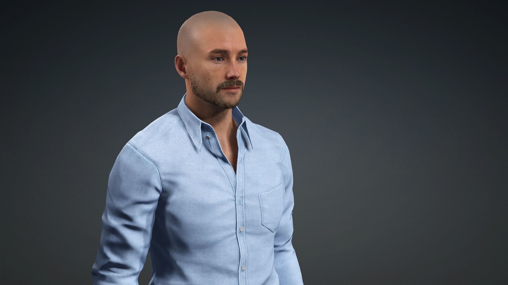 Hans Realistic Human  3D model_6