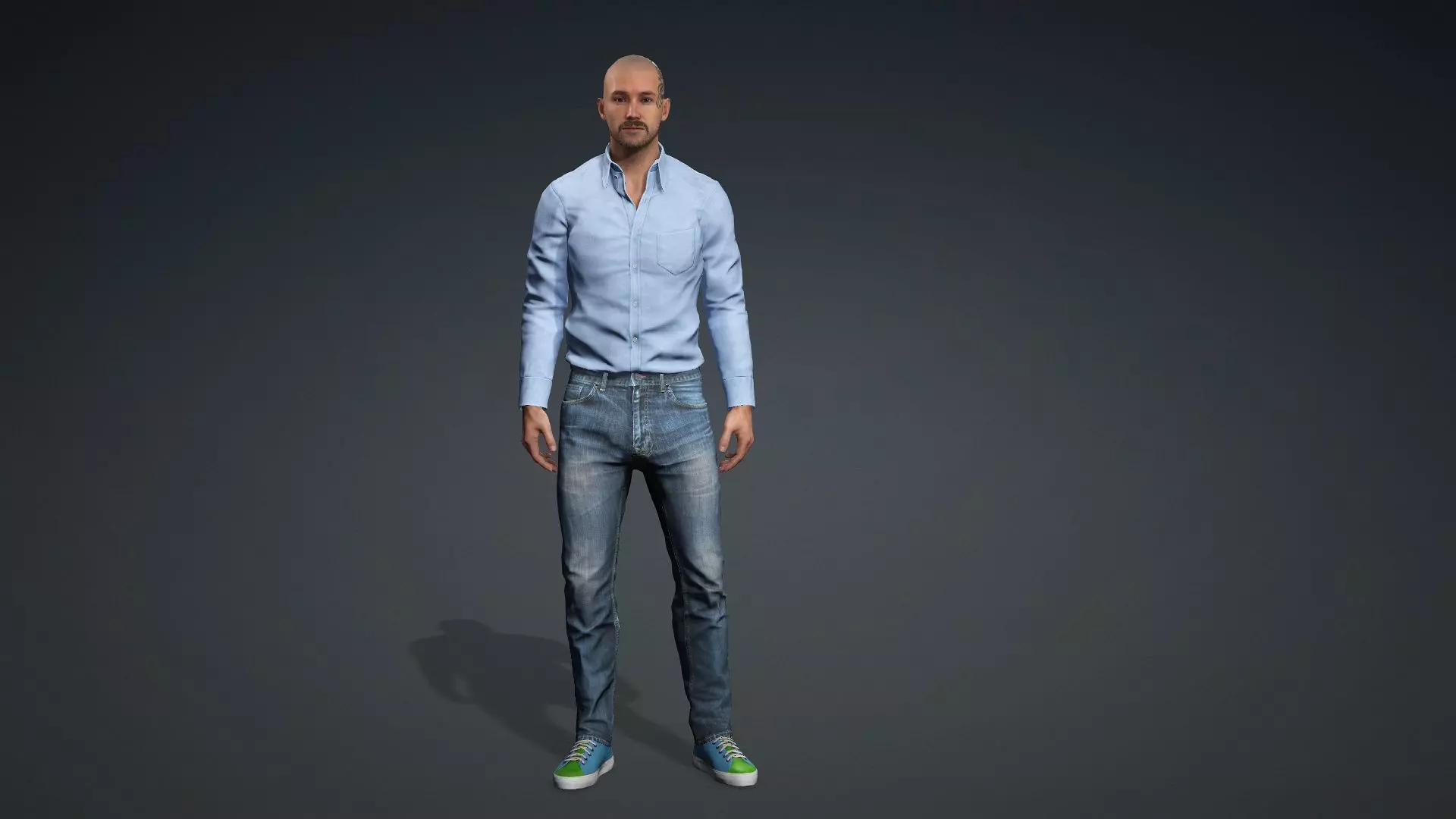 Hans Realistic Human  3D model_0
