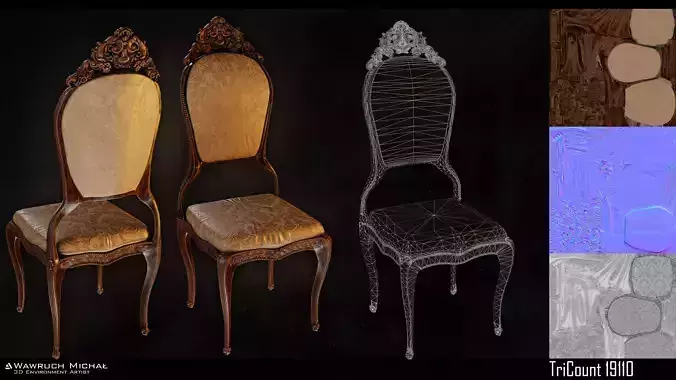 Baroque Antique Chair