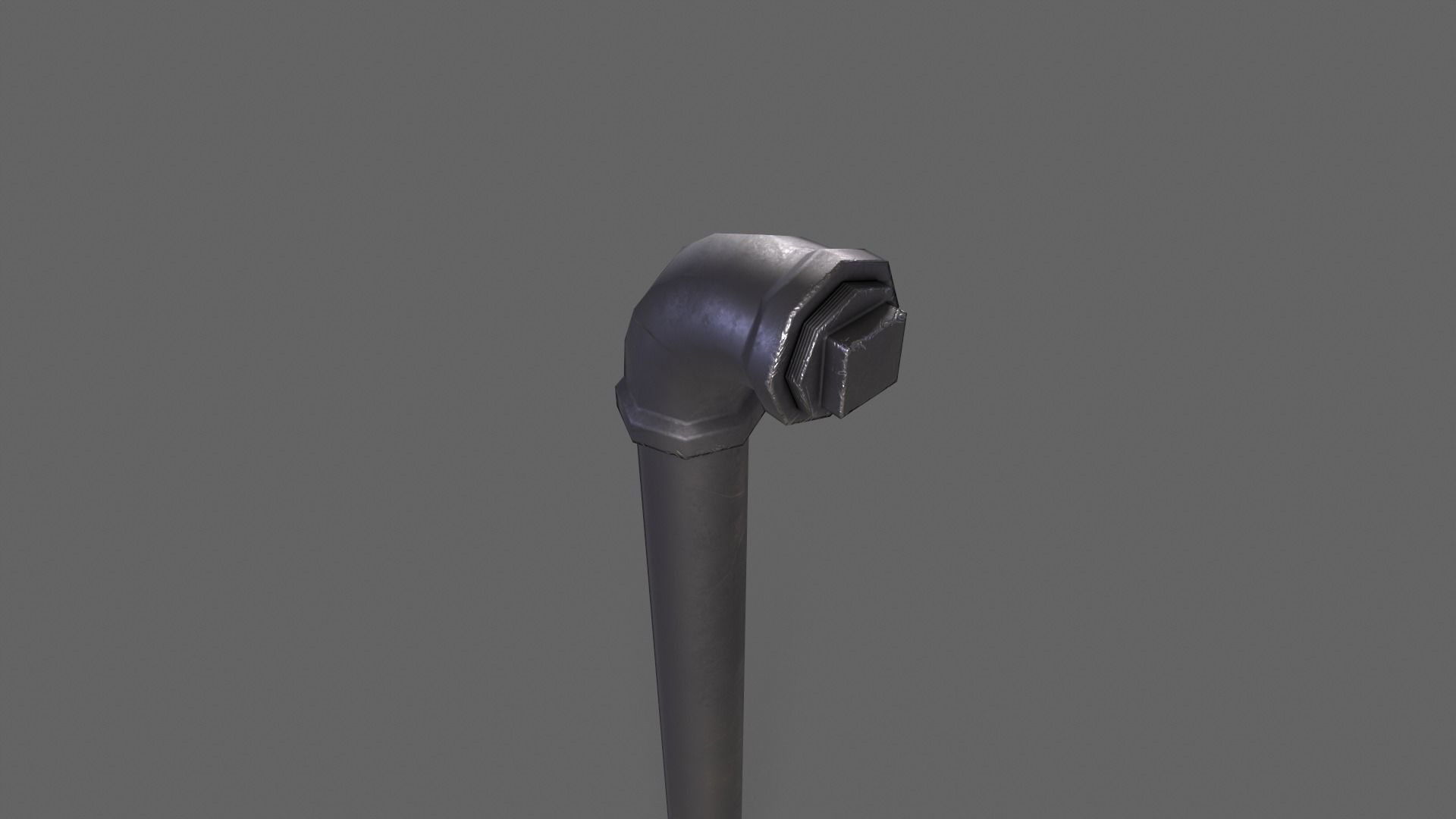 PBR Pipe Weapon V1a Low-poly 3D model_8