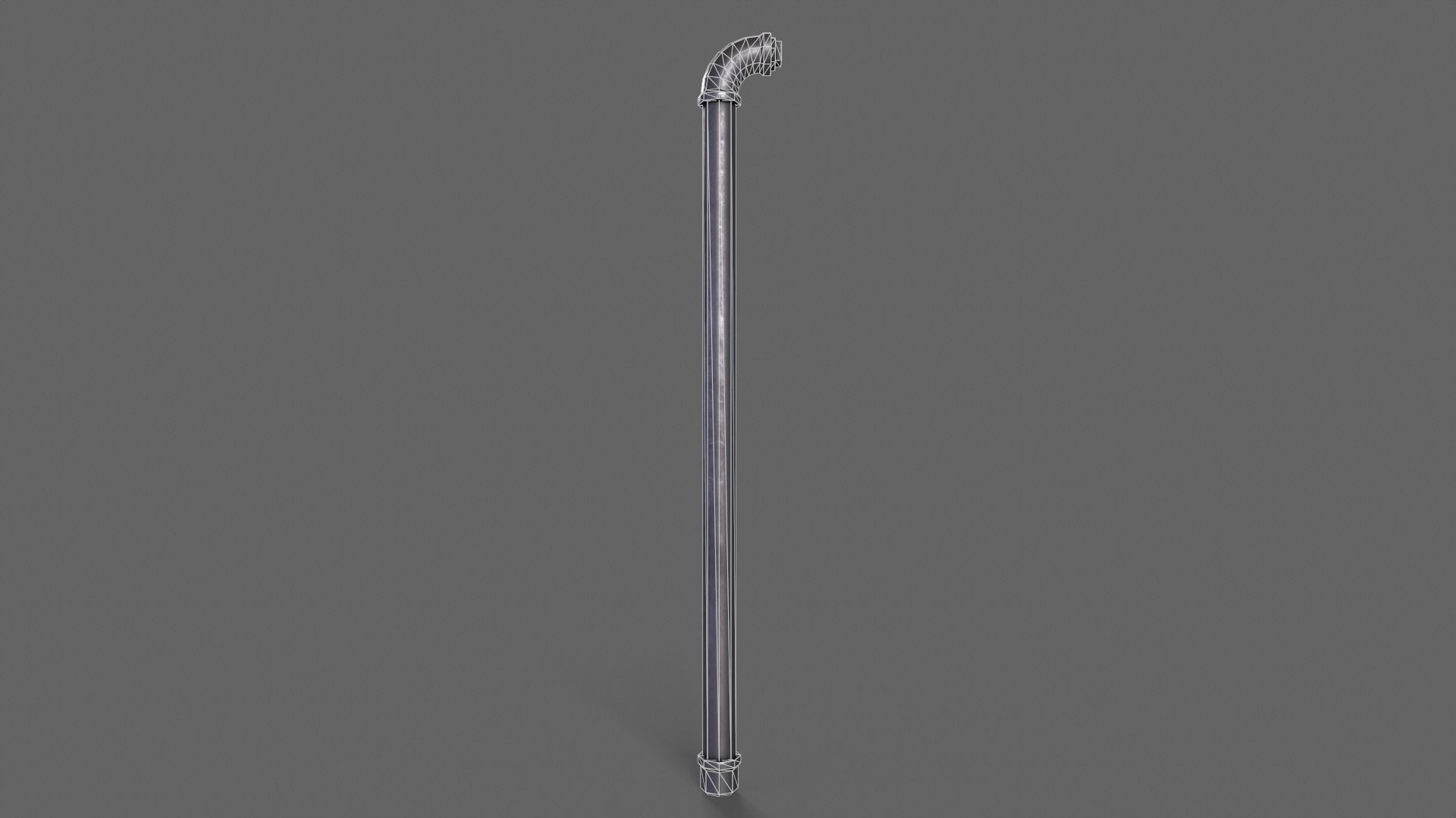 PBR Pipe Weapon V1a Low-poly 3D model_3