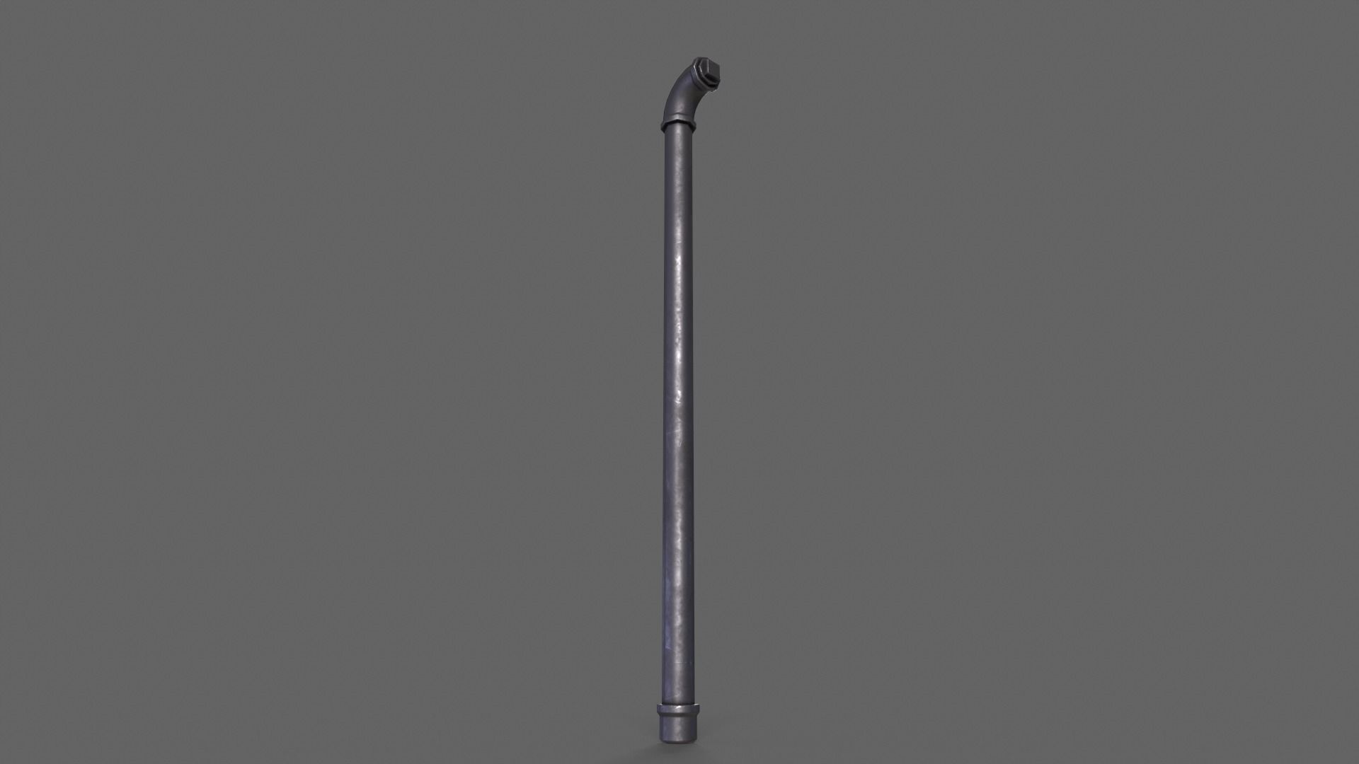 PBR Pipe Weapon V1a Low-poly 3D model_4
