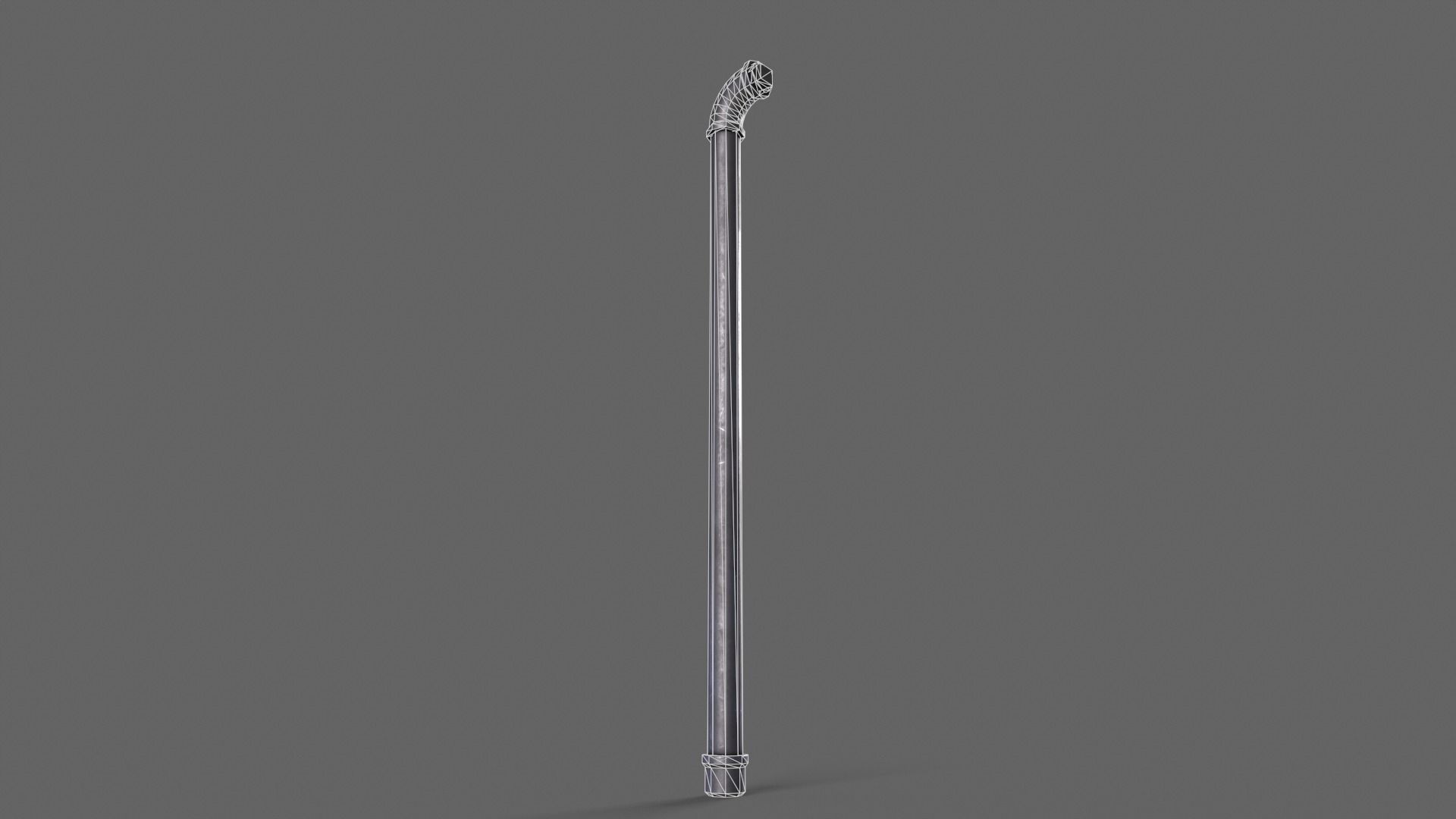 PBR Pipe Weapon V1a Low-poly 3D model_5
