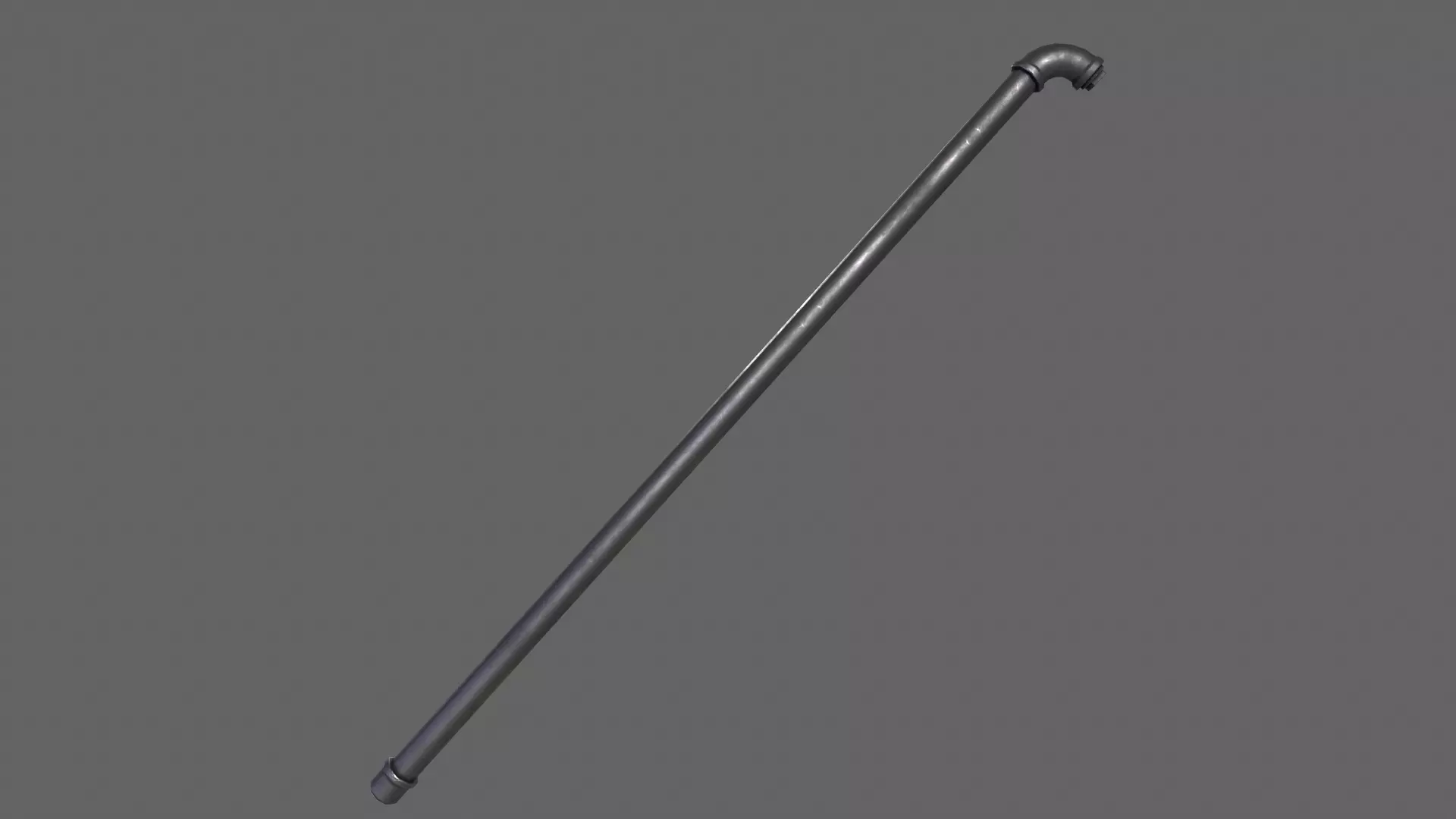 PBR Pipe Weapon V1b Low-poly 3D model