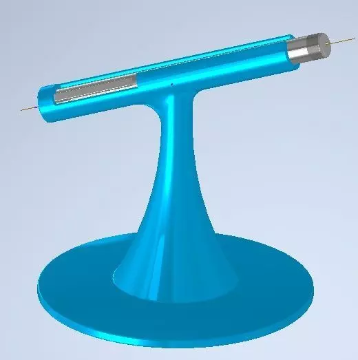 Green laser support stand 3D print model_0