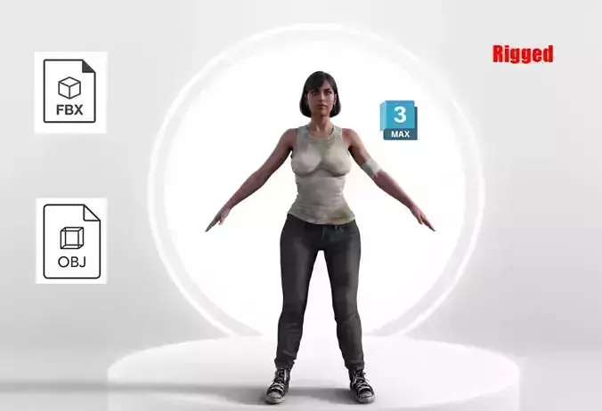 Mel Woman - 3D Character  Model for Unreal