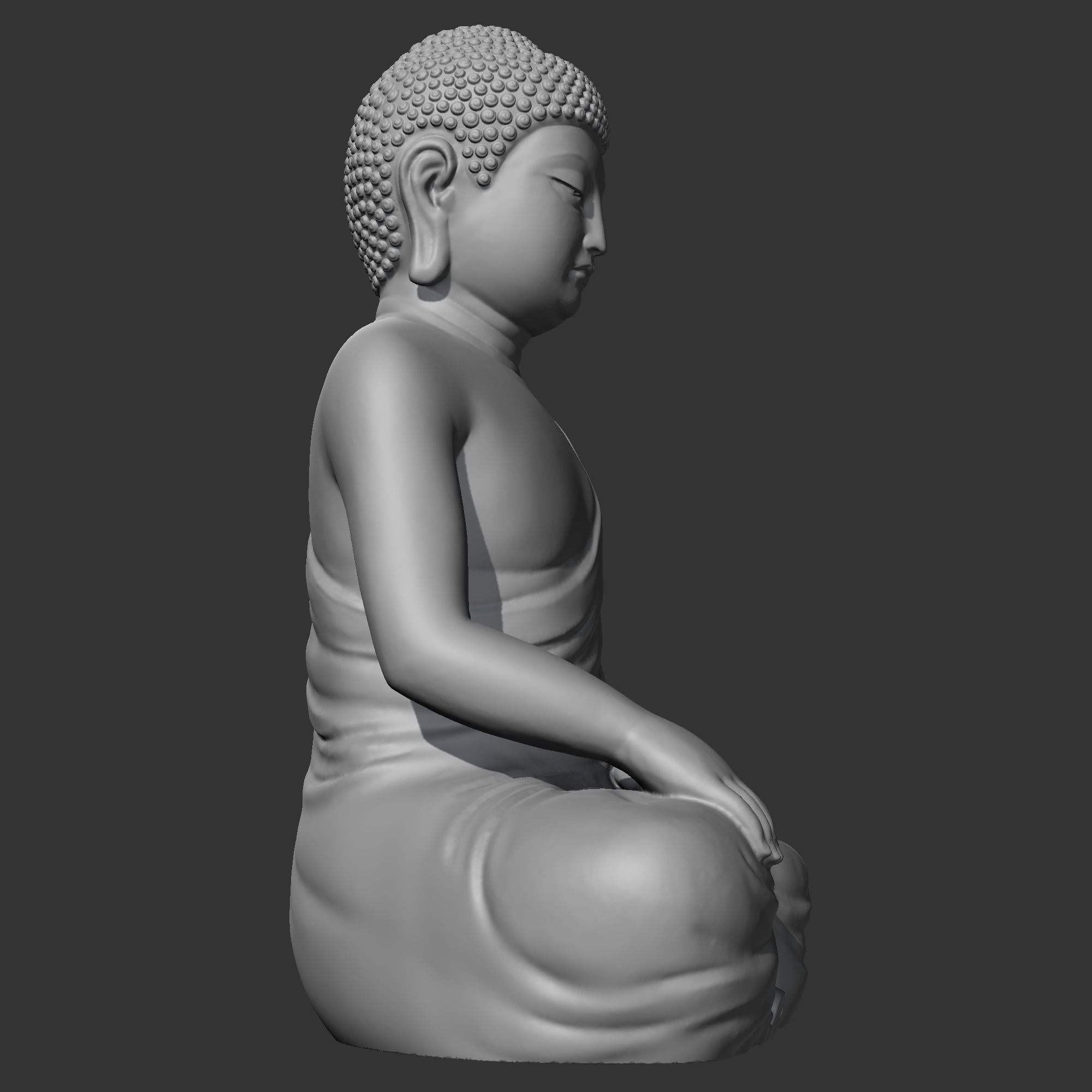 Buddha 3D print model statue 3D print model_7