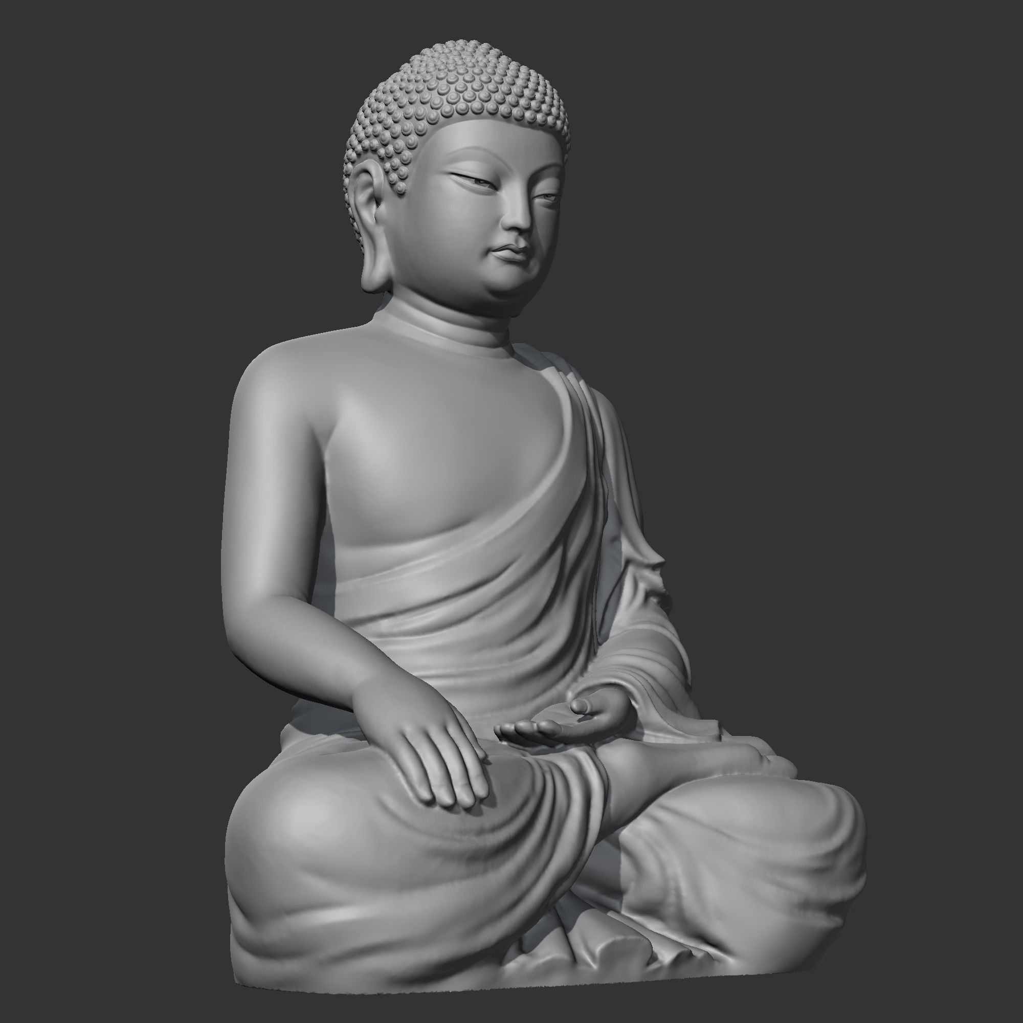 Buddha 3D print model statue 3D print model_8